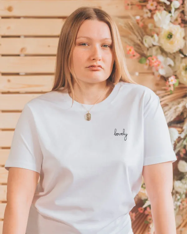 White Unisex T-Shirt | Lovely